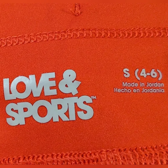 Love & Sports Women's Red Bike Shorts With Drawstring Tie, Size Small(4-6), NWT - Picture 4 of 4